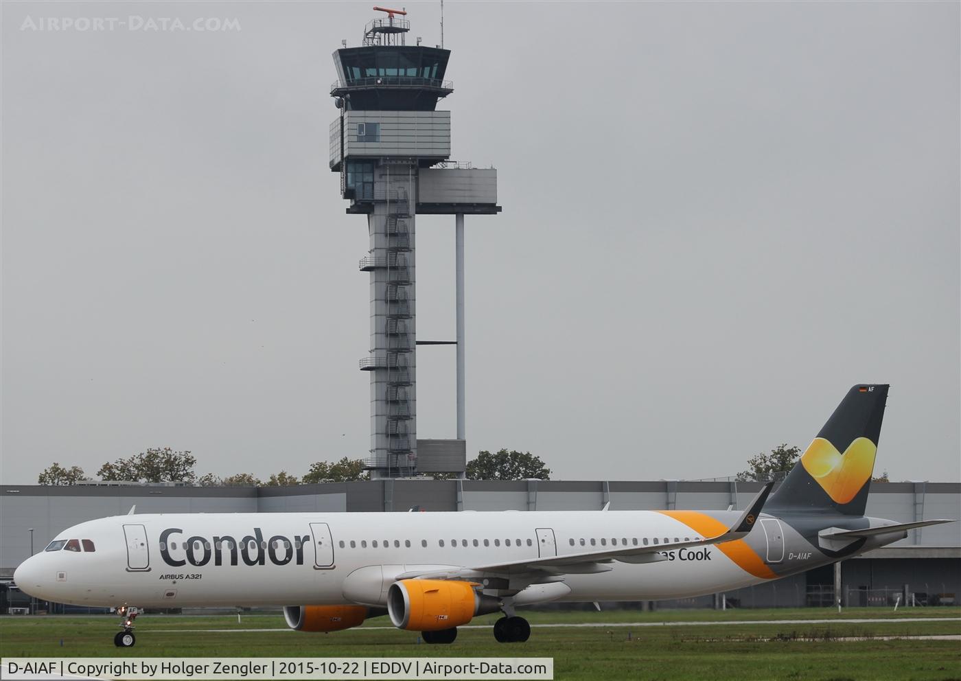 D-AIAF, 2015 Airbus A321-211 C/N 6459, Arrvial from FUE is passing HAJ tower....
