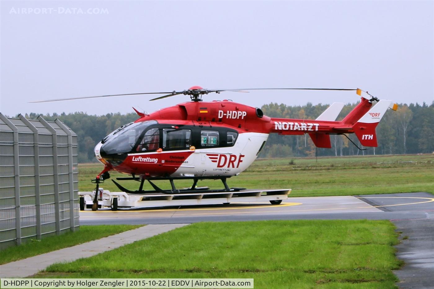 D-HDPP, 2004 Eurocopter-Kawasaki EC-145 (BK-117C-2) C/N 9055, Rescue heli on stand by for a new task....