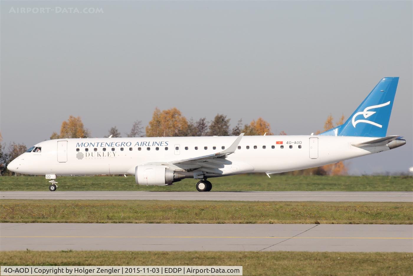 4O-AOD, 2014 Embraer 190LR (ERJ-190-100LR) C/N 19000665, Rare guest on departure for flight home to TIV via SXF...
