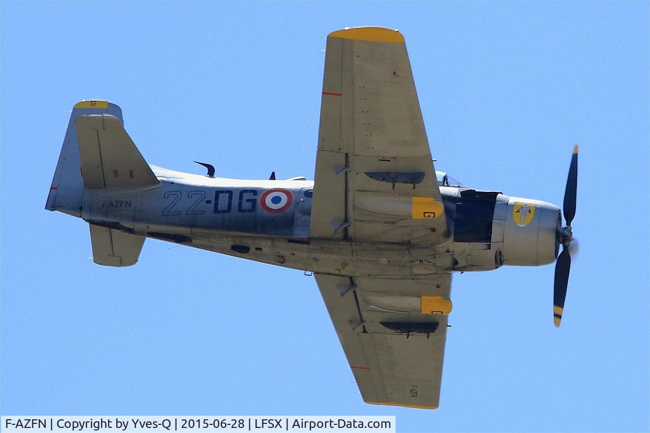 F-AZFN, Douglas AD-4N Skyraider C/N 7609, Douglas AD-4N Skyraider, On display, Luxeuil-St Sauveur  Air Base 116 (LFSX) Open day 2015