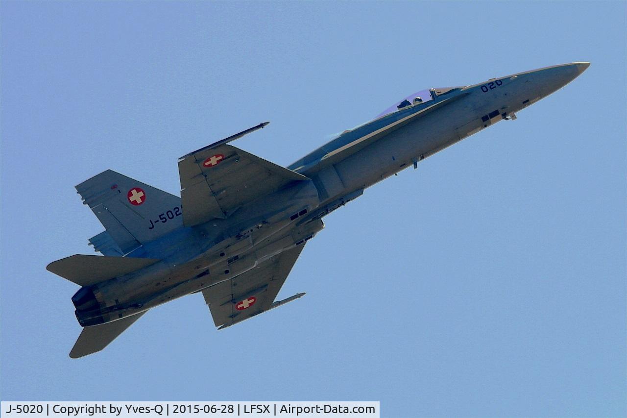 J-5020, McDonnell Douglas F/A-18C Hornet C/N 1369/SFC020, Swiss Air Force McDonnell Douglas FA-18C Hornet, On display, Luxeuil-Saint Sauveur Air Base 116 (LFSX) Open day 2015