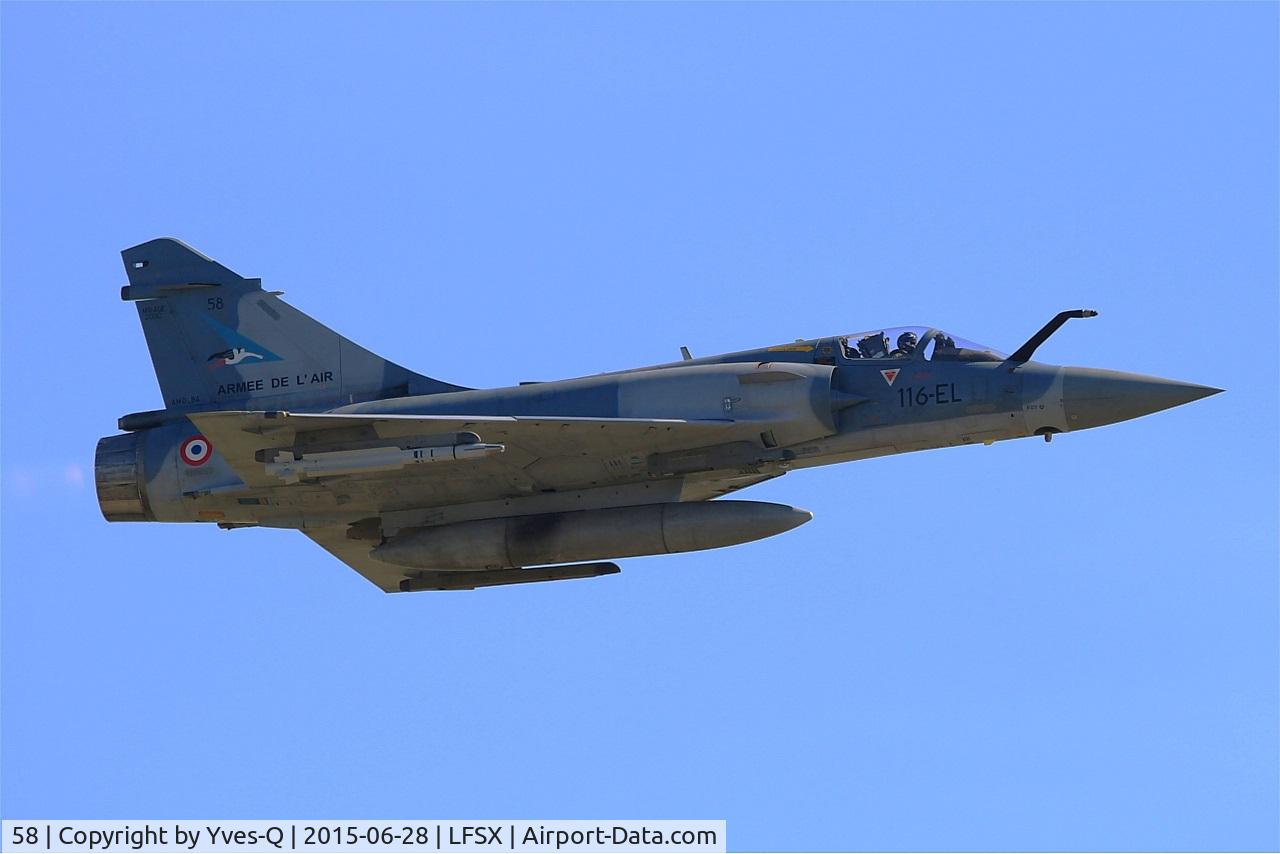 58, Dassault Mirage 2000-5F C/N 260, Dassault Mirage 2000-5F, On display, Luxeuil-St Sauveur Air Base 116(LFSX) Open day 2015