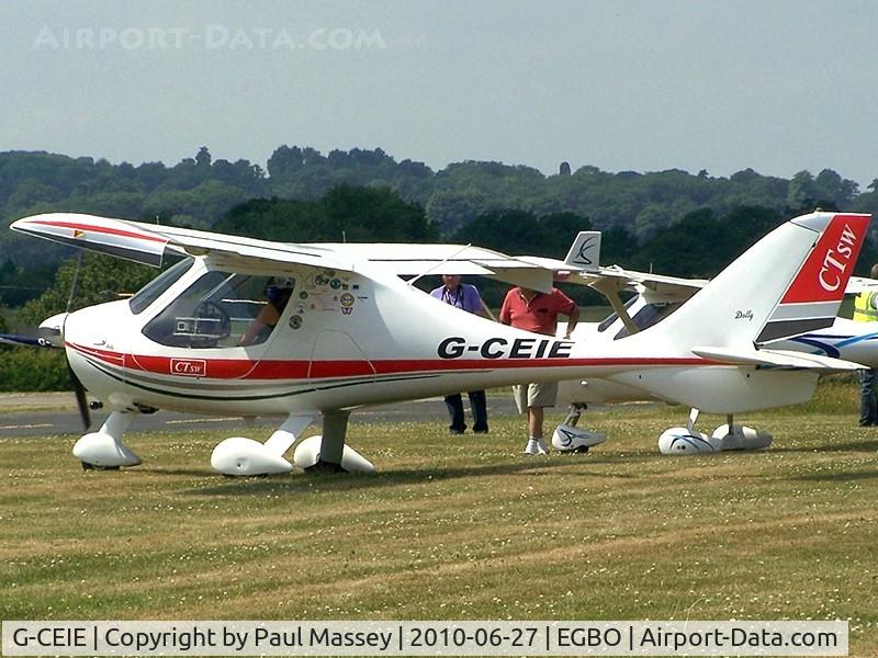 G-CEIE, 2006 Flight Design CTSW C/N 8243, @ the 100 years of flying at Wolverhampton Airports Fly-In.