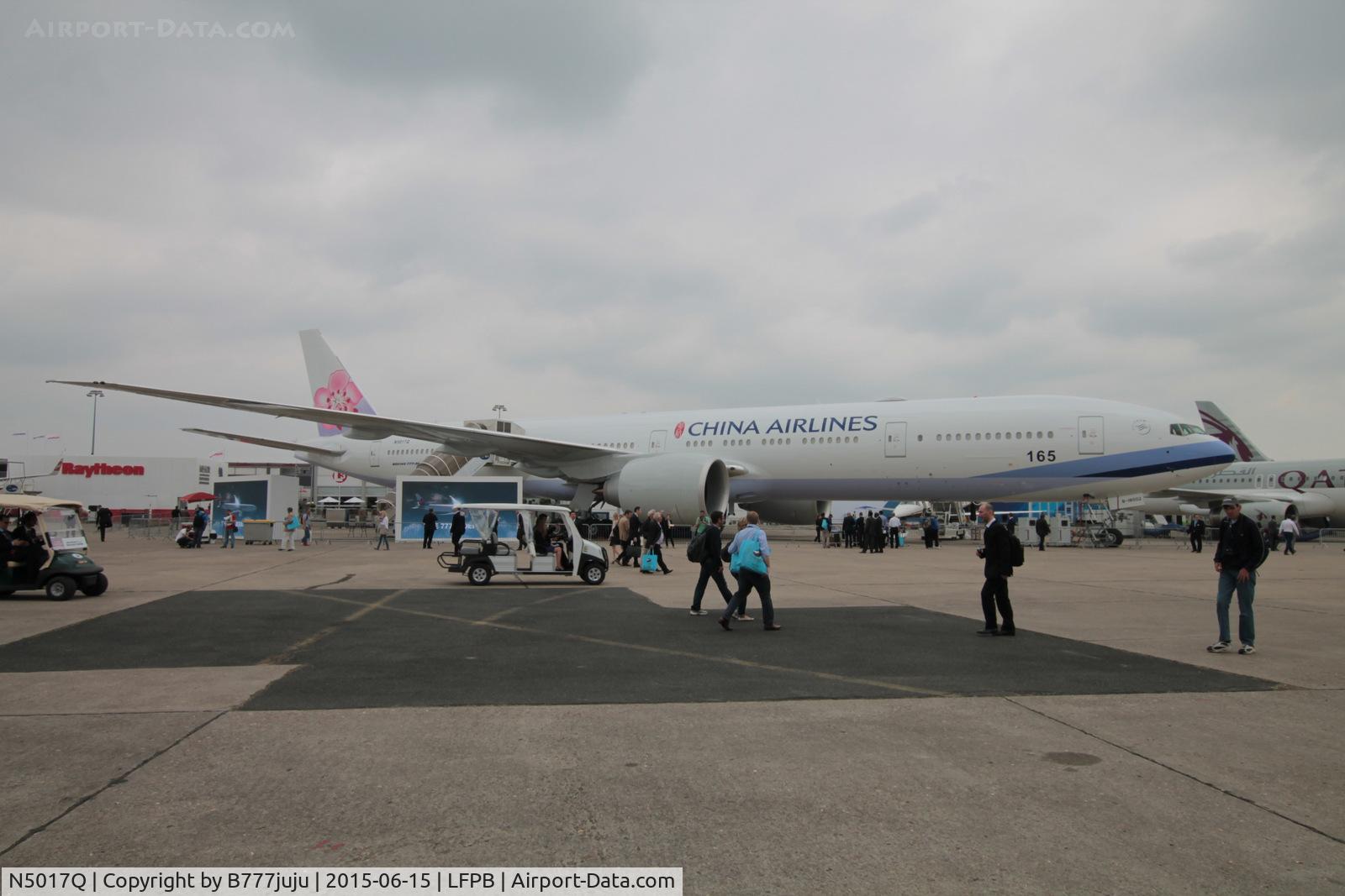 N5017Q, 2015 Boeing 777-309ER C/N 43980, at Le Bourget for SIAE 2015