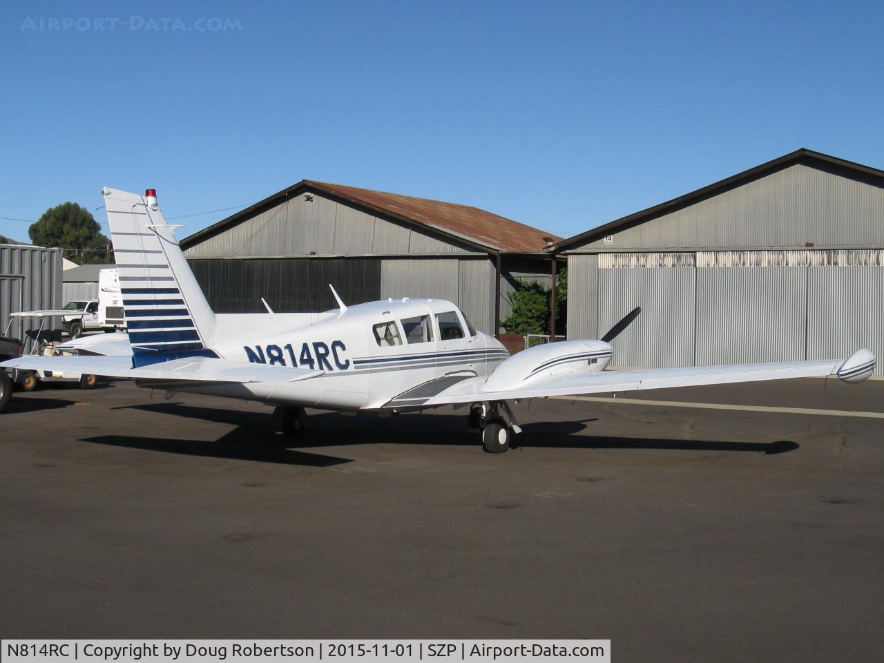 N814RC, 1966 Piper PA-30 Twin Comanche Twin Comanche C/N 301202, 1966 Piper PA-30 TWIN COMANCHE, 2 upgraded Lycoming O-320s 160 Hp each counter-rotating with turbocharging, in-effect a PA-39, tip tanks & nose Radar, was prepped for Around the World flight.