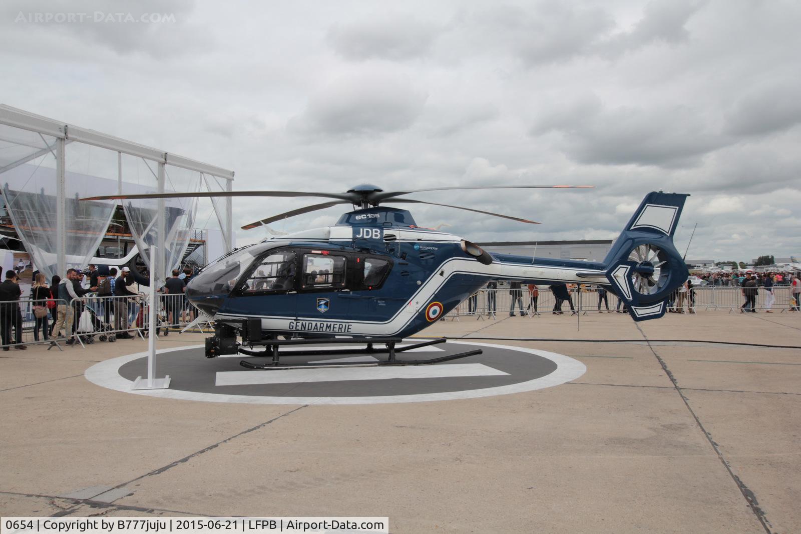 0654, 2008 Eurocopter EC-135T-2 C/N 0654, at Le Bourget for SIAE 2015