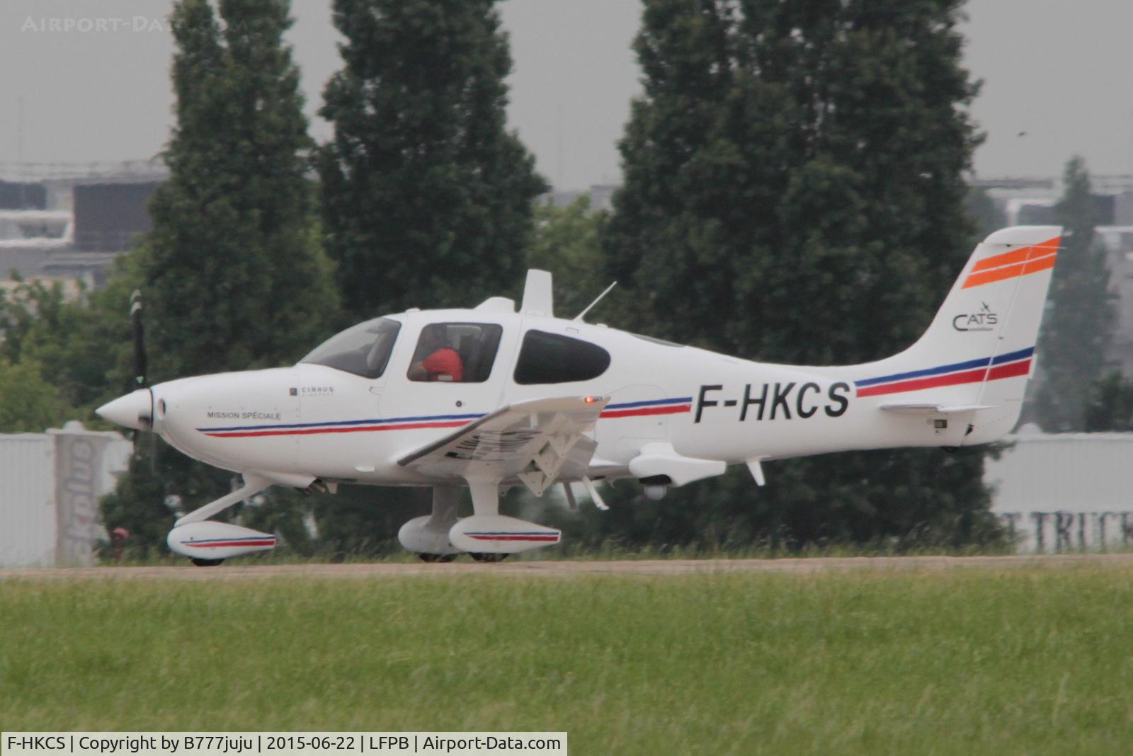 F-HKCS, Cirrus SR22 C/N 3884, at Le Bourget for SIAE 2015