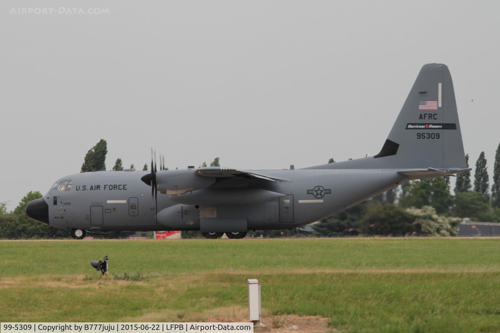 99-5309, 1999 Lockheed WC-130J Hercules C/N 382-5501, at Le Bourget for SIAE 2015