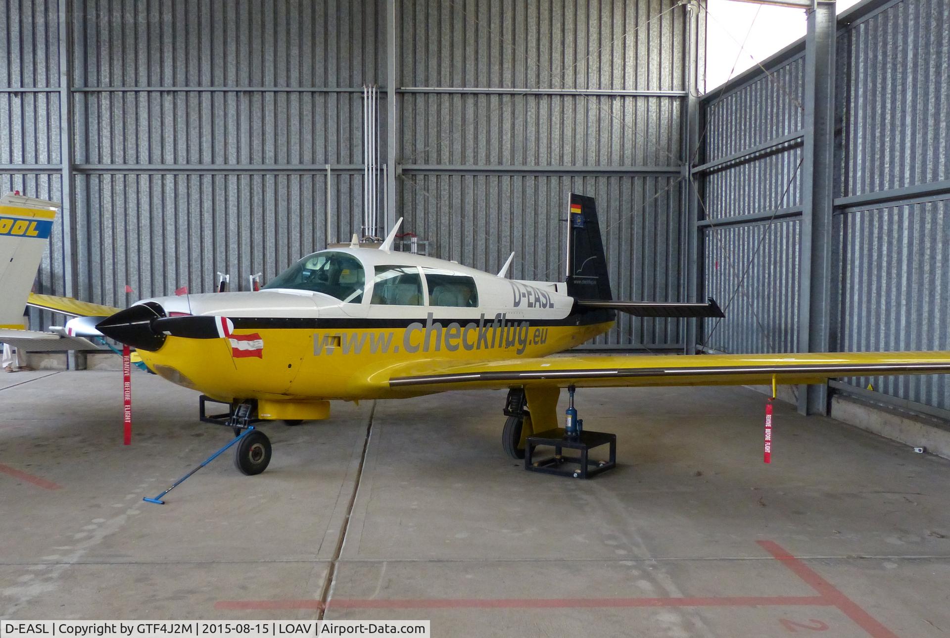 D-EASL, Mooney M20K C/N 250688, D-EASL at Voslau-Wien 15.8.15