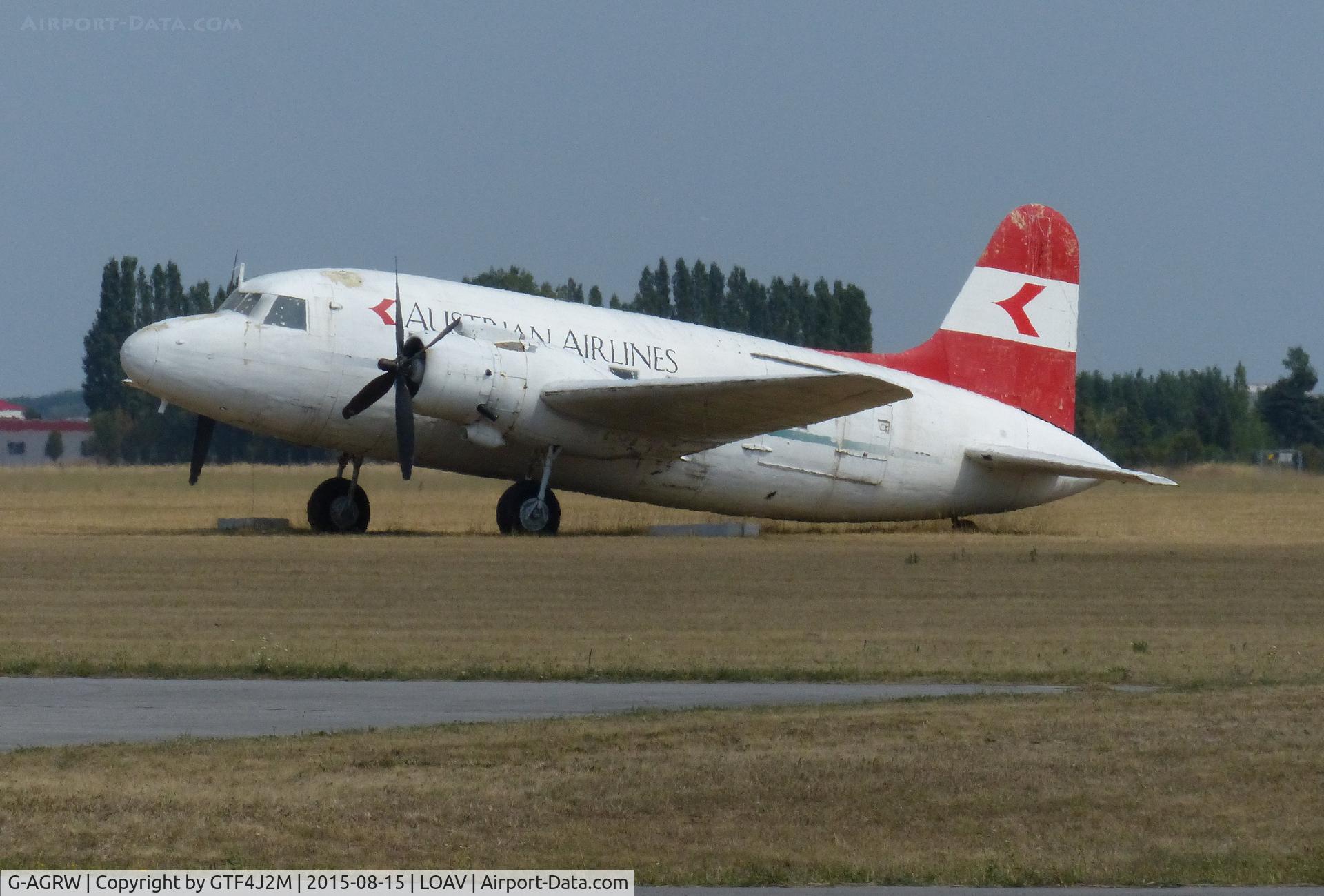 G-AGRW, Vickers 639 Viking 1 C/N 115, G-AGRW at Voslau-Wien-W15.8.15