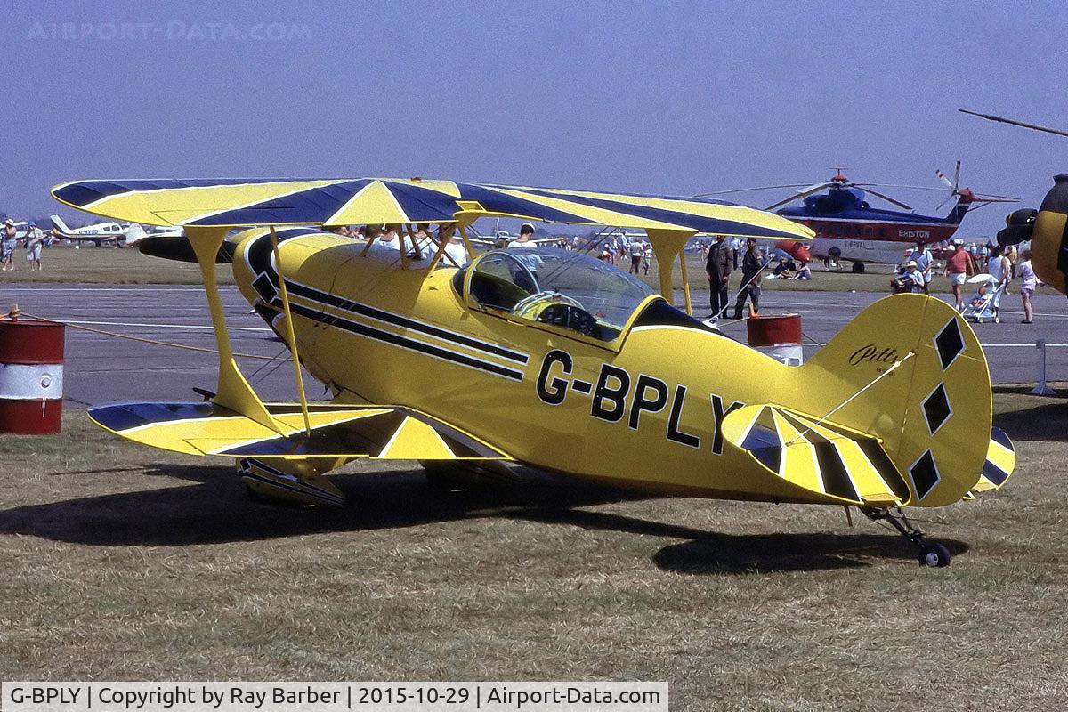 G-BPLY, 1988 Christen Pitts S-2B Special C/N 5149, Christen S-2B Special [5149] (Place and date unknown). From a slide.