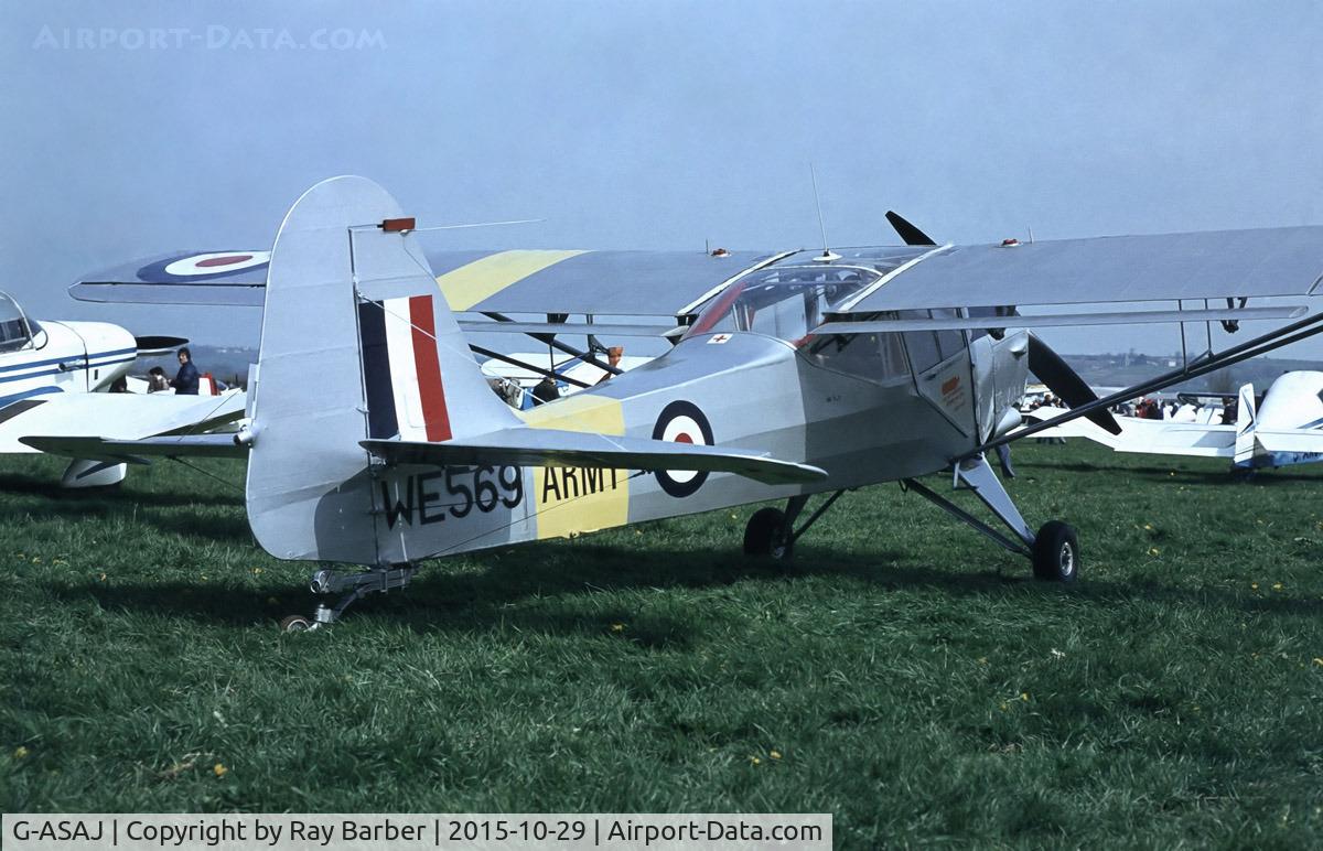 G-ASAJ, 1962 Beagle A-61 Terrier 2 C/N B.605, G-ASAJ   Beagle A.61 Terrier 2 [B.605] (Place and date unknown). From a slide. Marked WE569.