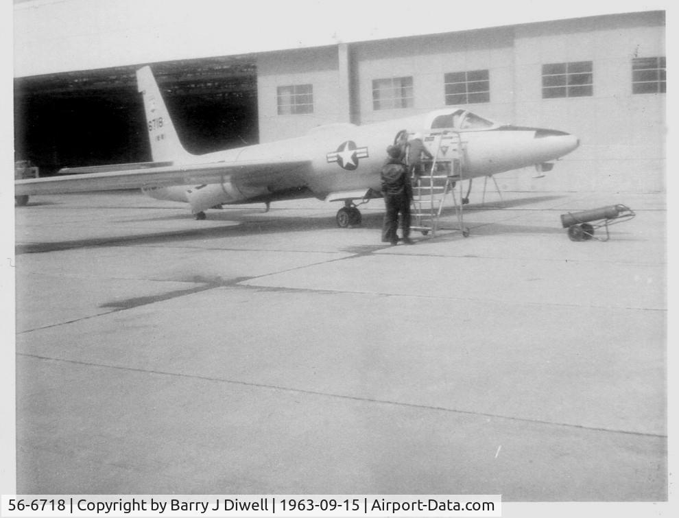 56-6718, Lockheed U-2C C/N 381, Lockheed U2. Picture taken at RAAF Laverton Vic Australia at an open to the public air display.