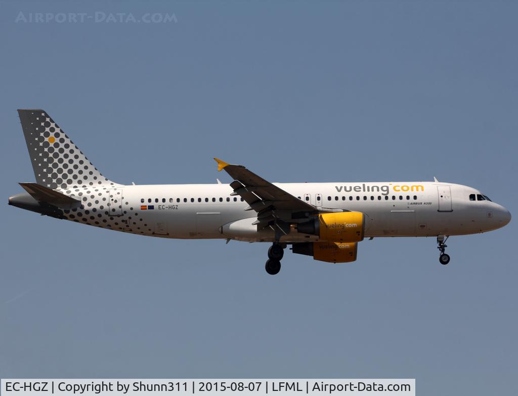 EC-HGZ, 2000 Airbus A320-214 C/N 1208, Landing rwy 31L