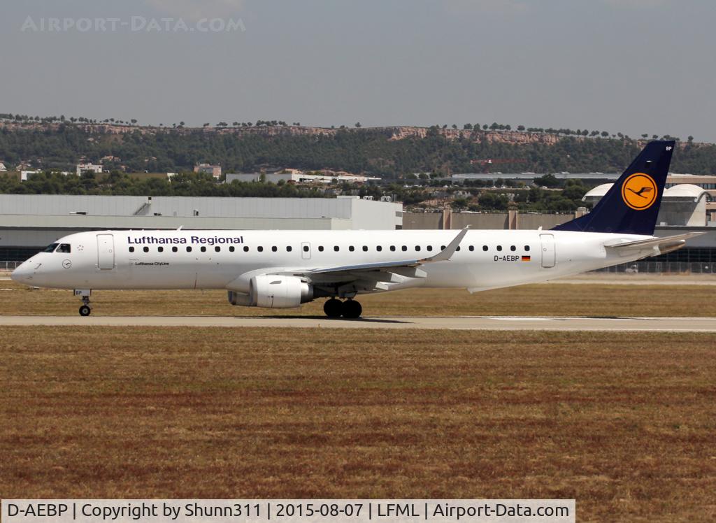 D-AEBP, 2012 Embraer 195LR (ERJ-190-200LR) C/N 19000553, Taking of from rwy 31L