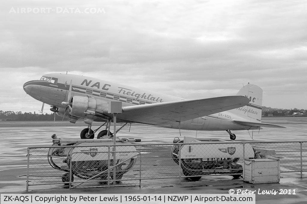 ZK-AQS, 1944 Douglas C-47B Skytrain C/N 32695, NZ National Airways Corp., Wellington