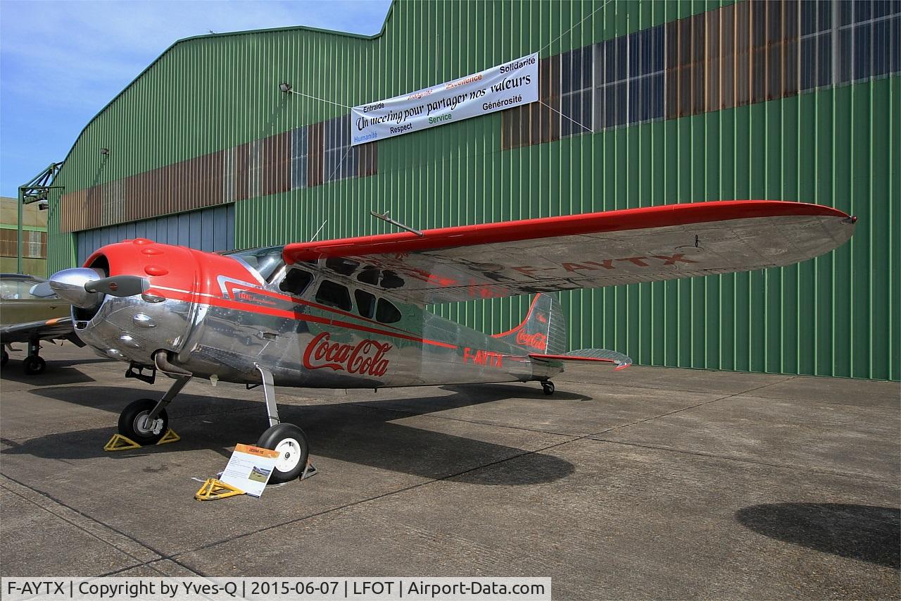 F-AYTX, 1950 Cessna 195 C/N 7496, Cessna 195, Static display, Tours-St Symphorien Air Base 705 (LFOT-TUF) Open day 2015