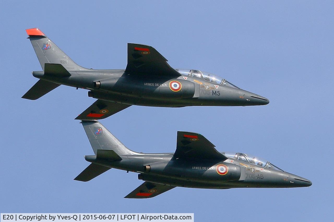 E20, Dassault-Dornier Alpha Jet E C/N E20, Dassault-Dornier Alpha Jet E (705-MS), On display, Tours-St Symphorien Air Base 705 (LFOT-TUF) Open day 2015