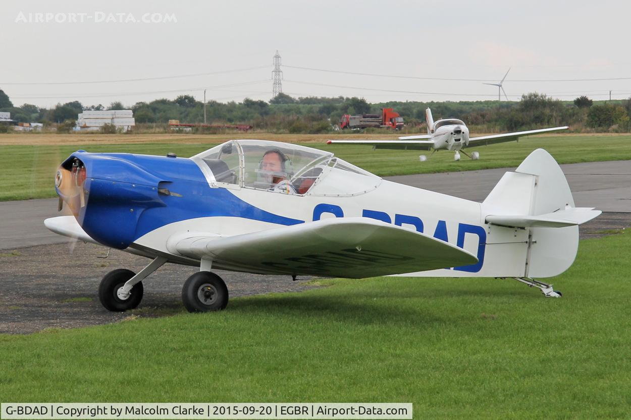 G-BDAD, 1976 Taylor JT-1 Monoplane C/N PFA 1453, Taylor JT-1 Monoplane at The Real Aeroplane Club's Helicopter Fly-In, Breighton Airfield, September 20th 2015.