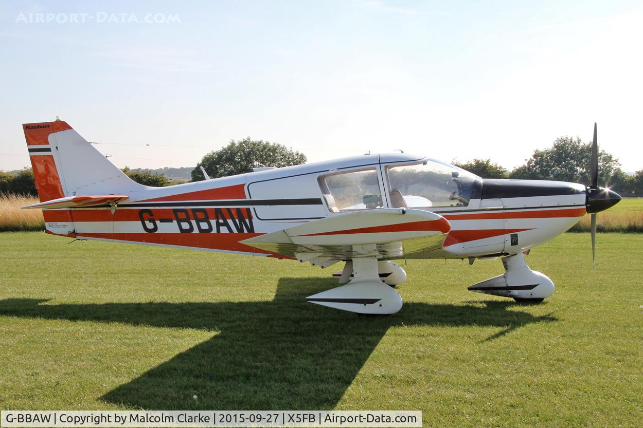 G-BBAW, 1973 Robin HR-100-210 II Safari C/N 167, Robin HR-100-210 II Safari, Fishburn Airfield, September 27th 2015.