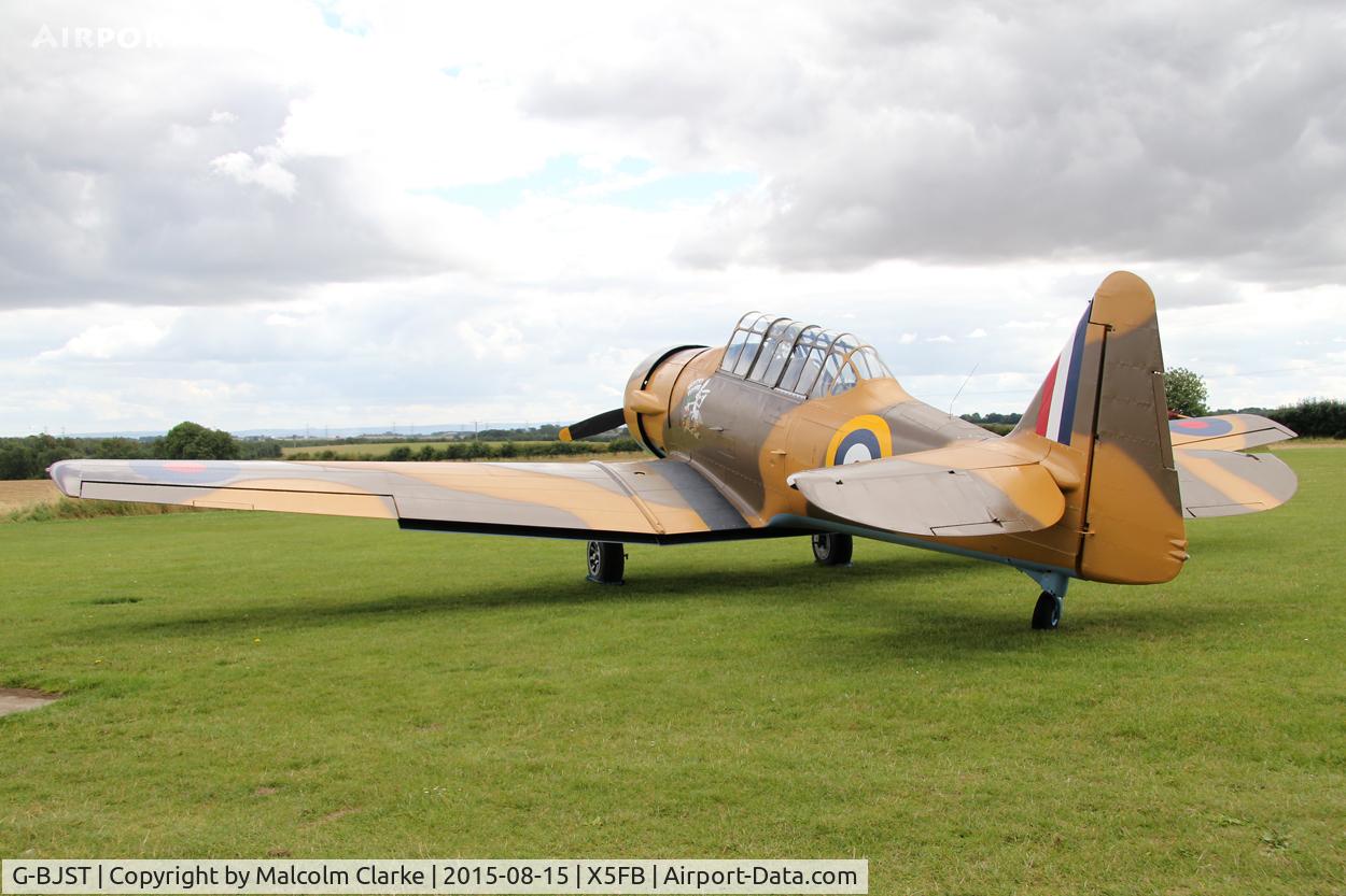 G-BJST, 1953 Canadian Car & Foundry T-6H Harvard Mk.4M C/N 14A-2429, Canadian Car & Foundry T-6H Harvard Mk4M, Fishburn Airfield, August 15th 2015.