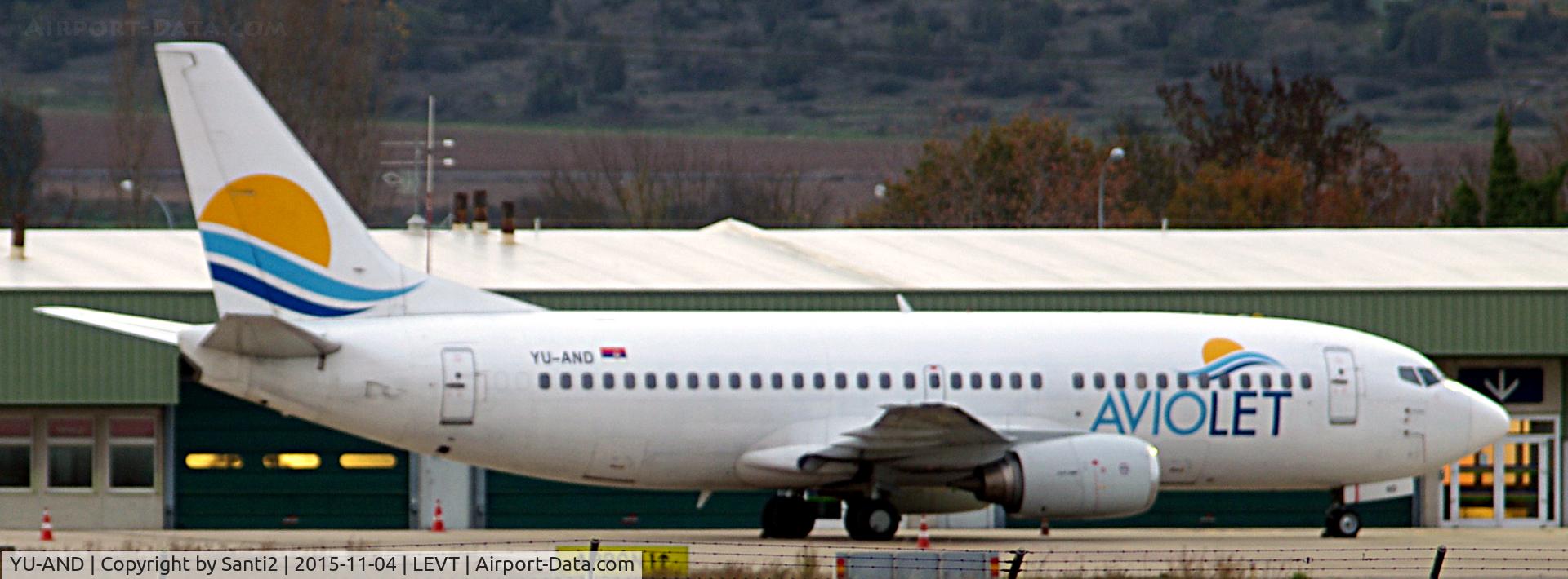 YU-AND, 1985 Boeing 737-3H9 C/N 23329/1134, From Belgrade (LYBE) operating a charter flight (JU6432).