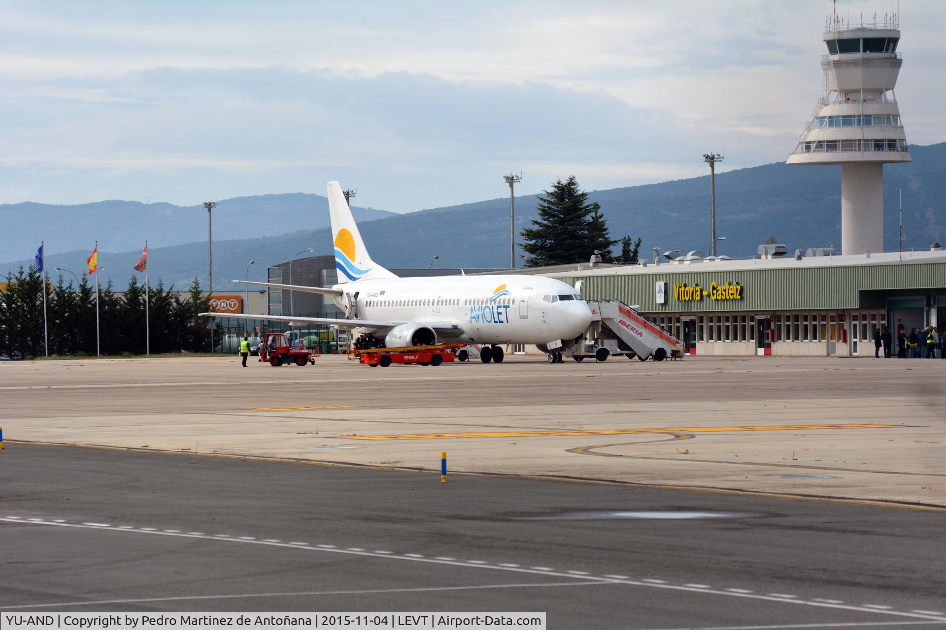 YU-AND, 1985 Boeing 737-3H9 C/N 23329/1134, Foronda Vitoria-Gasteiz  - España