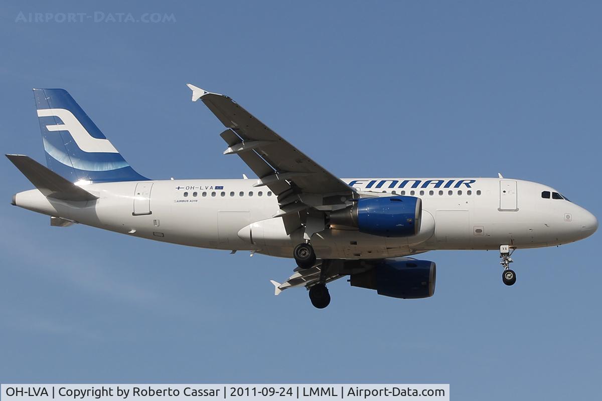OH-LVA, 1999 Airbus A319-112 C/N 1073, In to Land