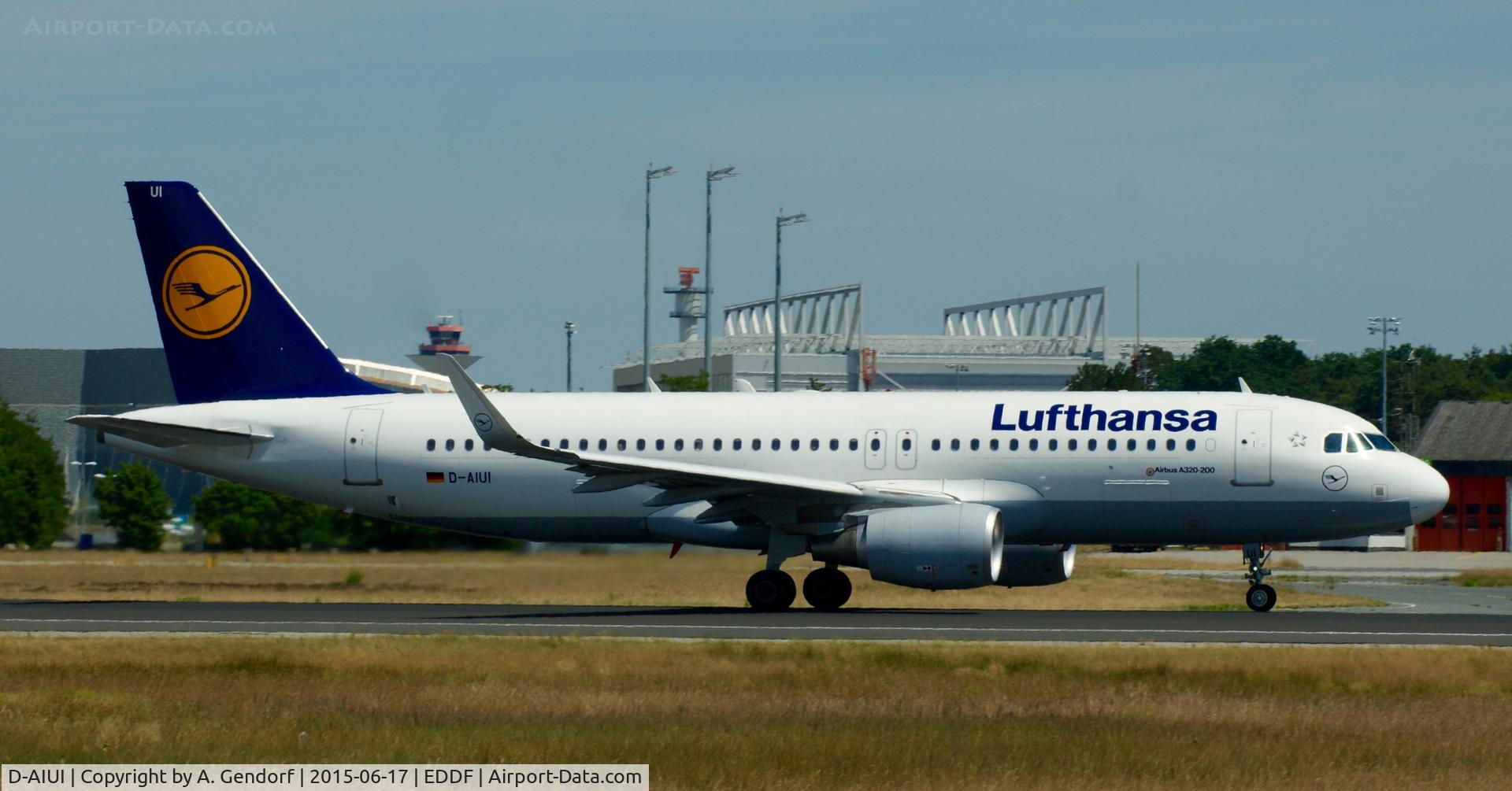 D-AIUI, 2014 Airbus A320-214 C/N 6265, Lufthansa, is here at Frankfurt Rhein/Main