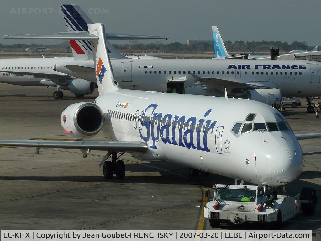 EC-KHX, 1999 Boeing 717-2K9 C/N 55053, Spanair departure