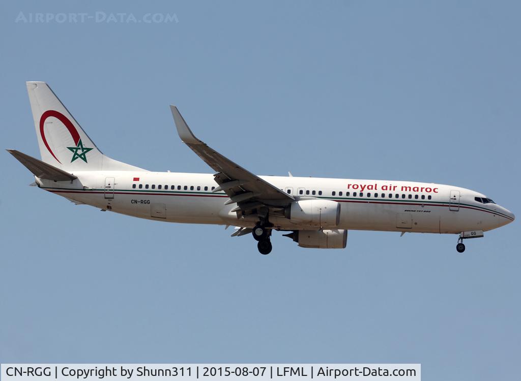CN-RGG, 2011 Boeing 737-86N C/N 36829, Landing rwy 31L