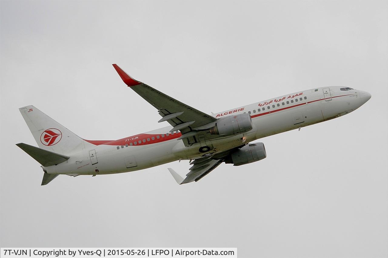 7T-VJN, 2001 Boeing 737-8D6 C/N 30206, Boeing 737-8D6, Take off rwy 08, Paris-Orly airport (LFPO-ORY)