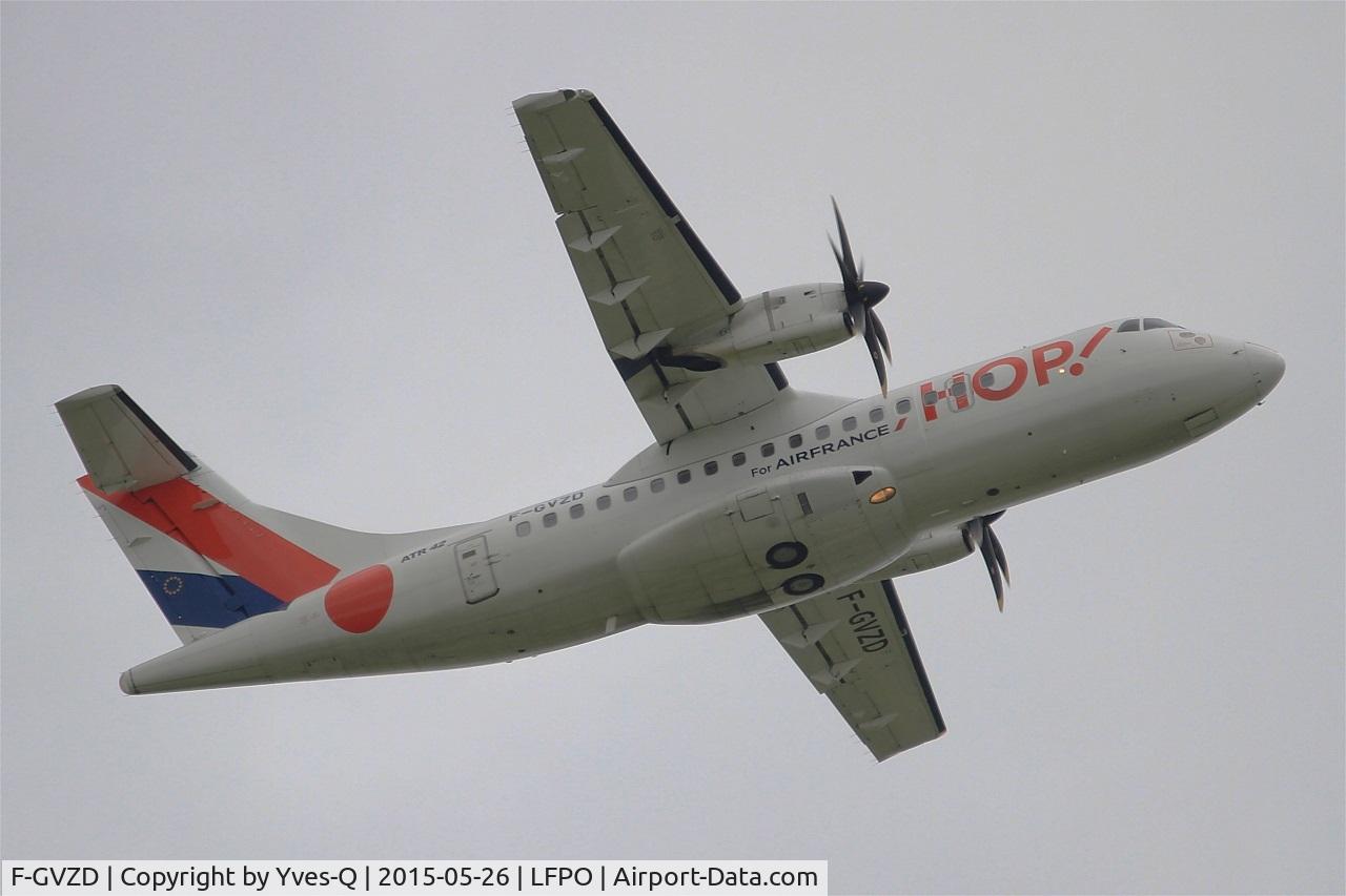 F-GVZD, 1996 ATR 42-500 C/N 530, ATR 42-500, Take off rwy 08, Paris-Orly airport (LFPO-ORY)