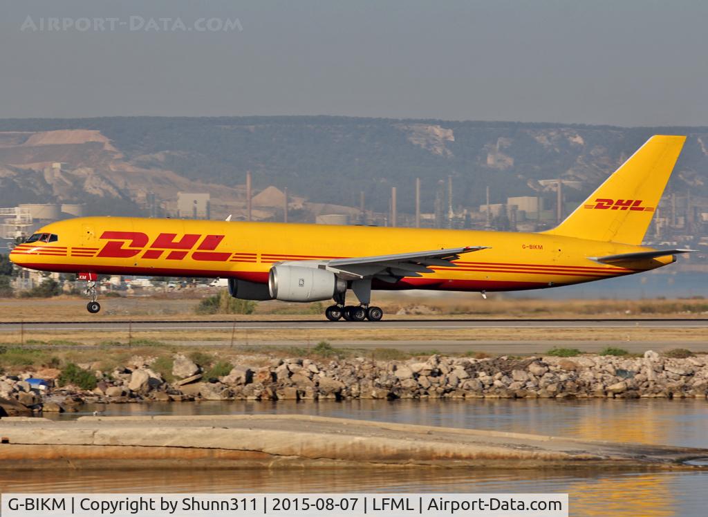 G-BIKM, 1984 Boeing 757-236/SF C/N 22184, Taking off from rwy 13L