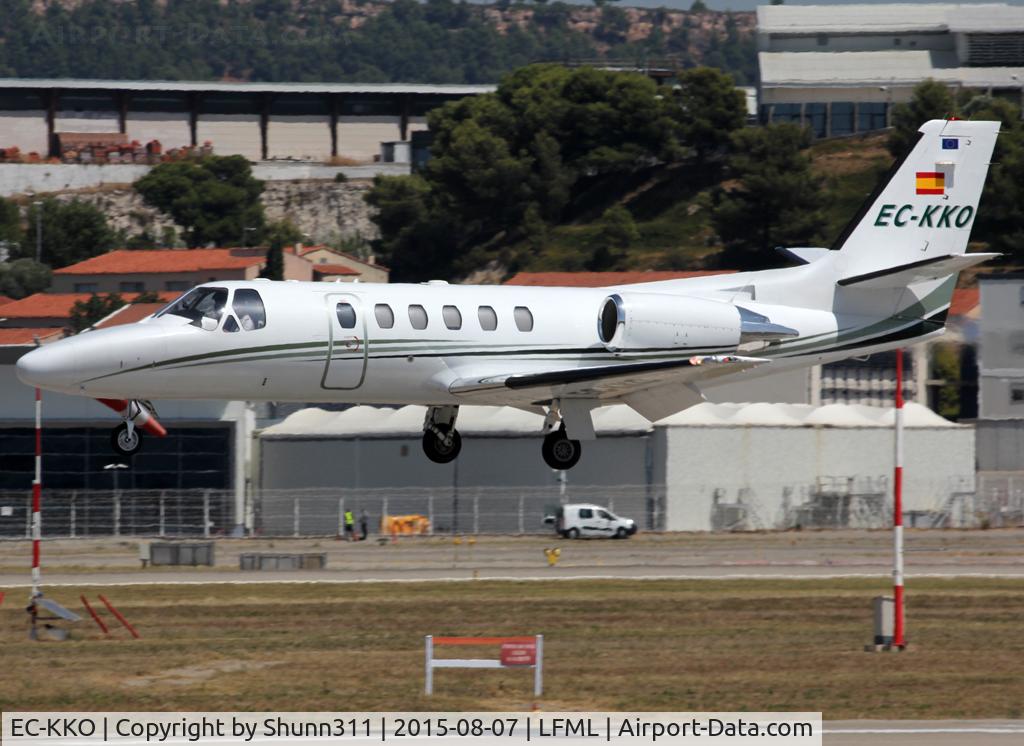 EC-KKO, 2001 Cessna 550 Citation Bravo C/N 550-0992, Landing rwy 31L