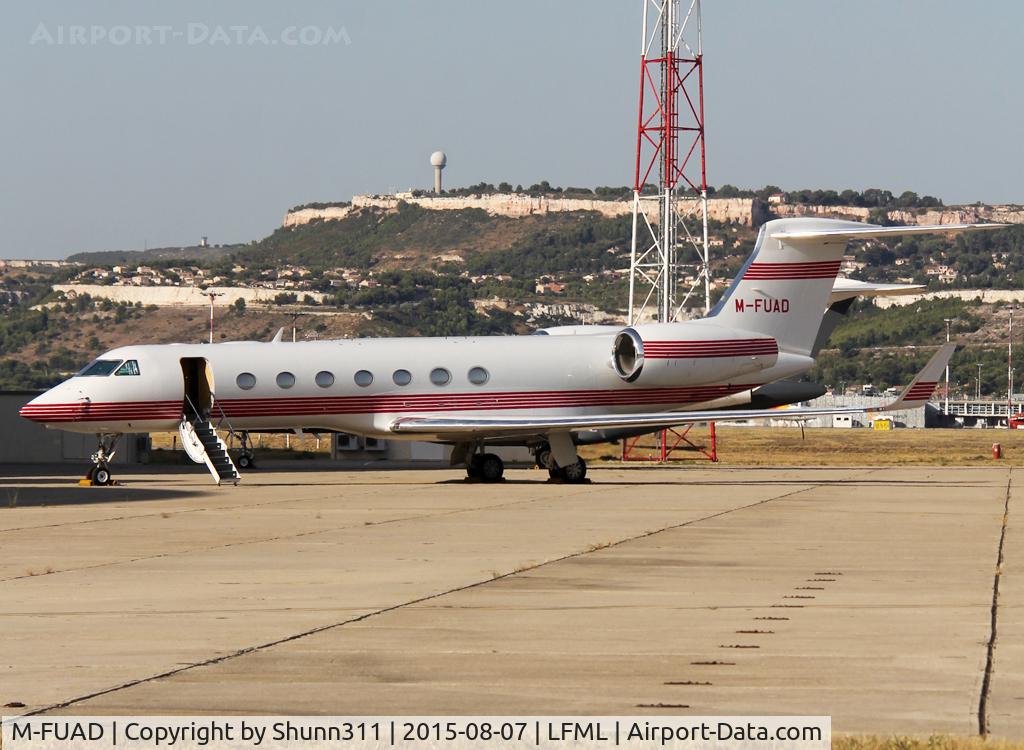 M-FUAD, 2009 Gulfstream Aerospace V-SP G550 C/N 5227, Parked at the General Aviation area...