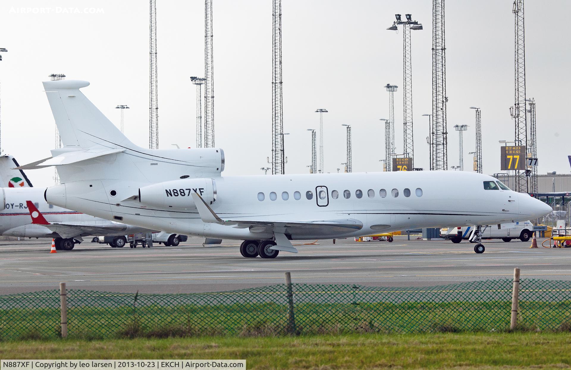 N887XF, 2009 Dassault Falcon 7X C/N 88, Copenhagen 23.10.13