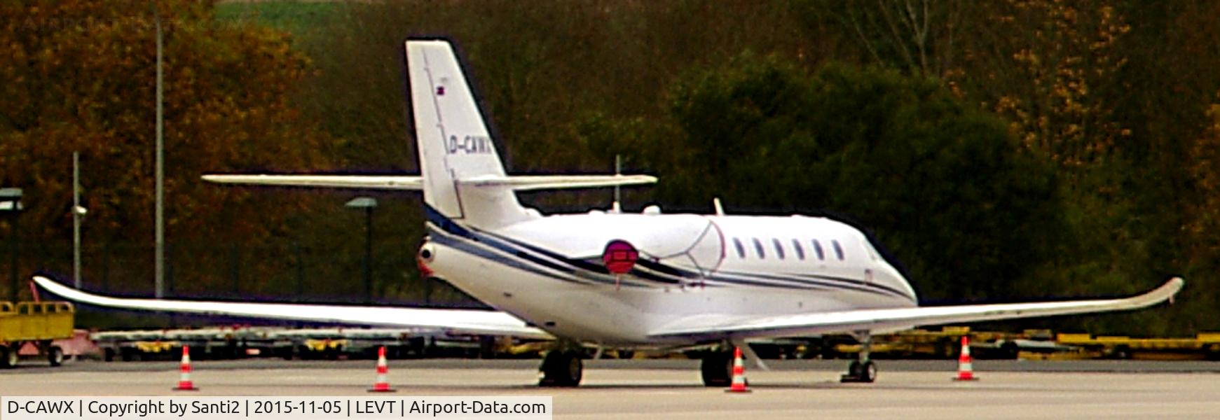 D-CAWX, 2015 Cessna 680 Citation Sovereign + C/N 680-0535, Parked in the cargo area.