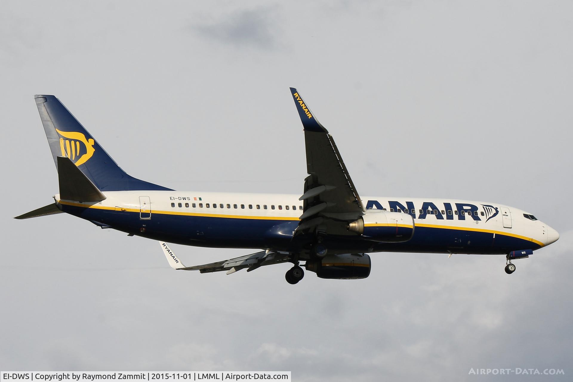 EI-DWS, 2007 Boeing 737-8AS C/N 33625, B737-800 EI-DWS Ryanair