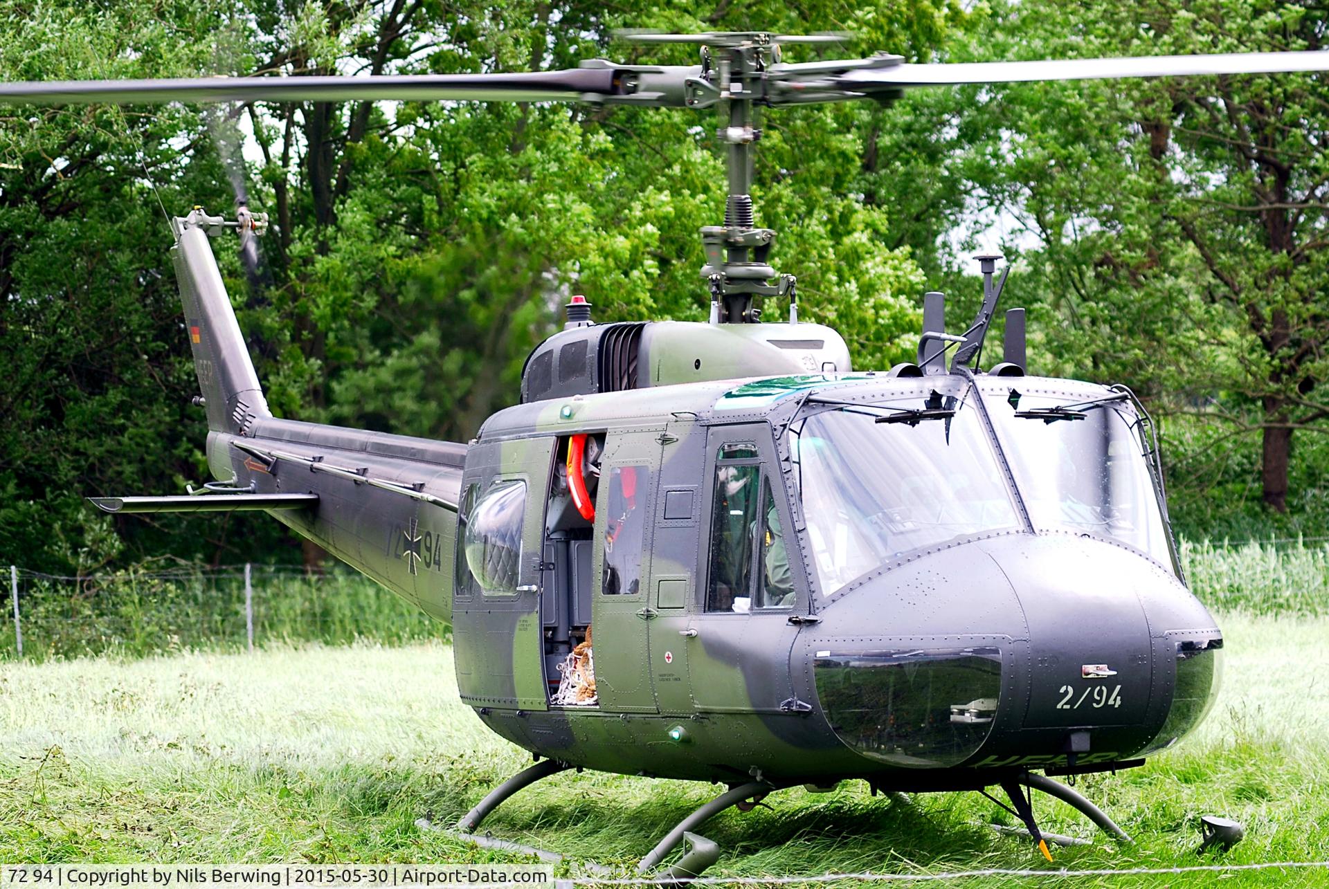 72 94, Bell (Dornier) UH-1D Iroquois (205) C/N 8414, German Army training near Hamburg