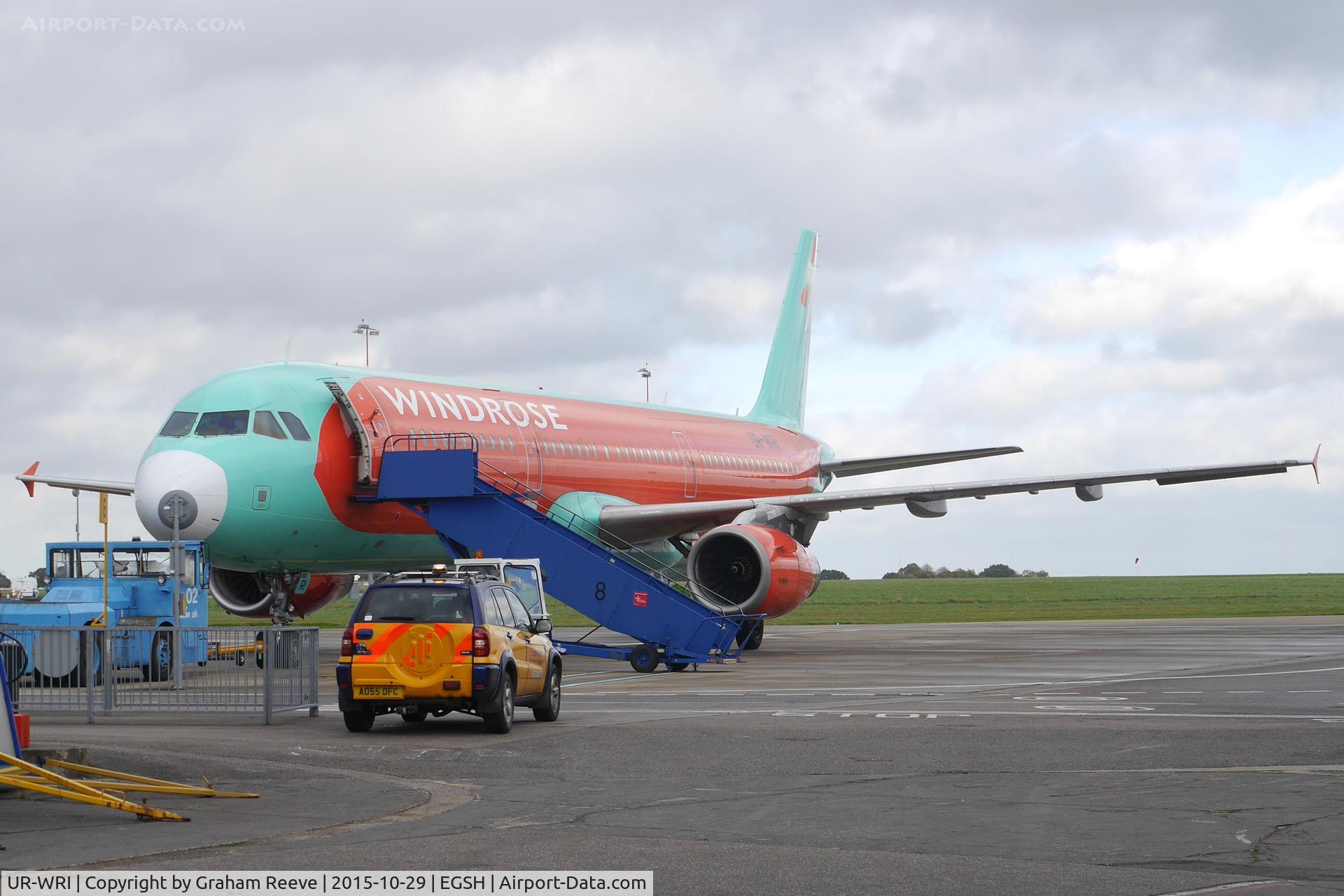 UR-WRI, 2006 Airbus A321-231 C/N 2682, Parked at Norwich.