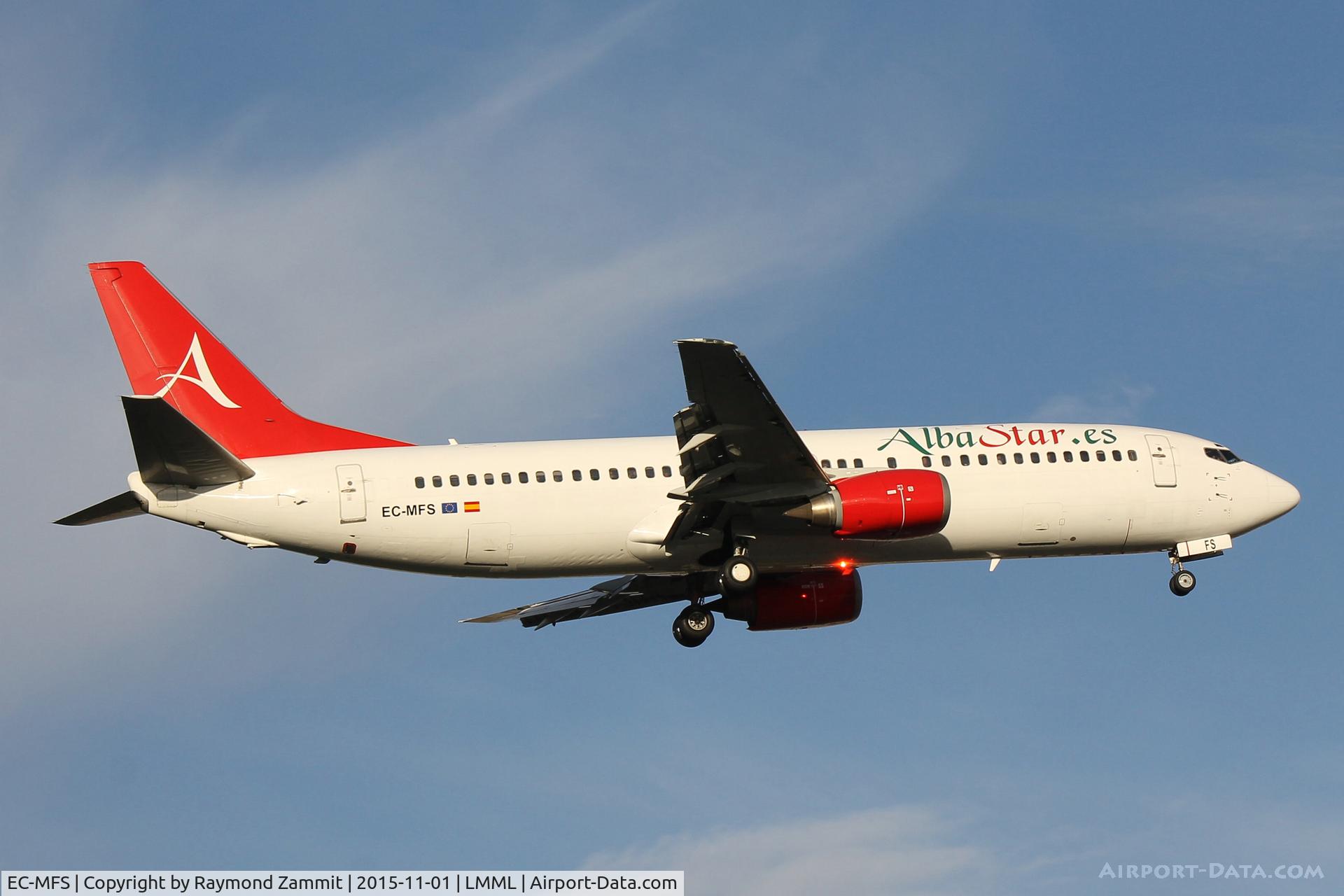 EC-MFS, 1992 Boeing 737-4Y0 C/N 25178, B737-400 EC-MFS Alba Star