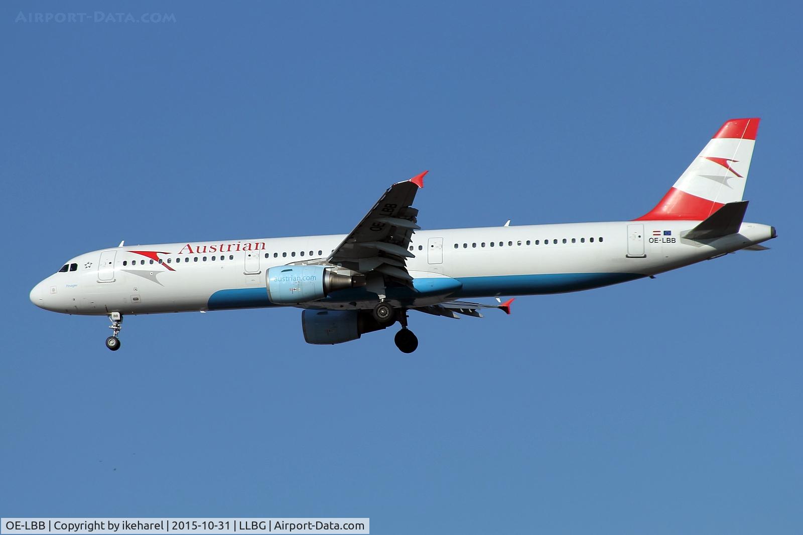 OE-LBB, 1995 Airbus A321-111 C/N 570, Final approach on runway 30. Fly in from Vienna.