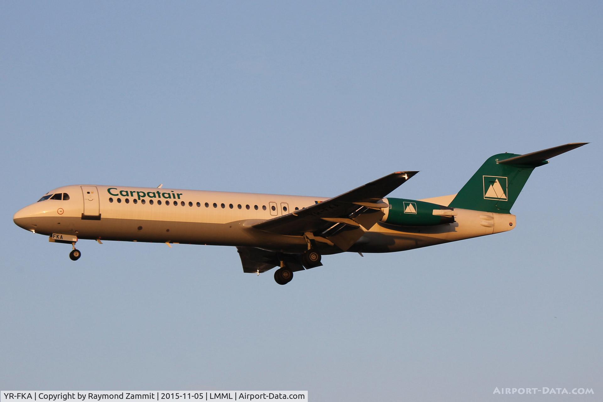 YR-FKA, 1991 Fokker 100 (F-28-0100) C/N 11340, Fokker100 YR-FKA Carpatair