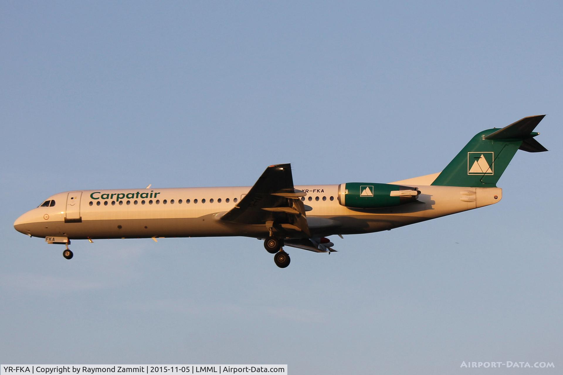 YR-FKA, 1991 Fokker 100 (F-28-0100) C/N 11340, Fokker100 YR-FKA Carpatair