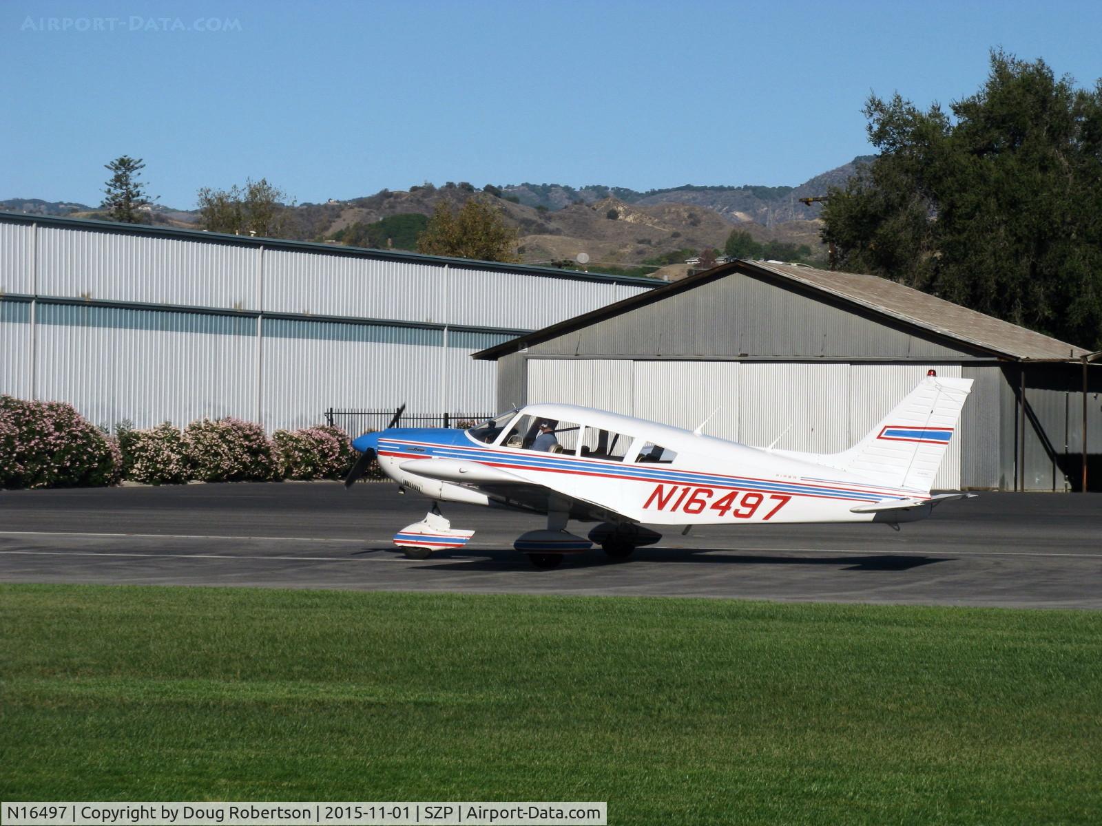 N16497, 1973 Piper PA-28-235 Cherokee Charger C/N 28-7310101, 1973 Piper PA-28-235 CHEROKEE CHARGER, Lycoming O-540-D4B5 235 Hp, downwind landing roll Rwy 22 despite wind tee & two windsocks indicating Rwy 04 Santana wind