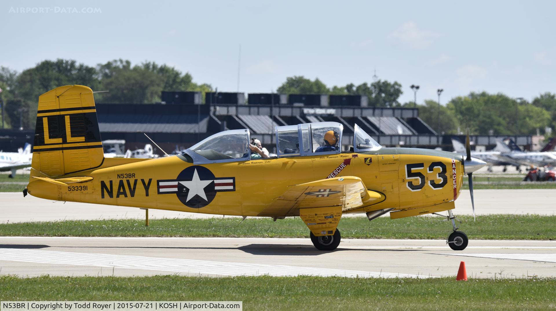 N53BR, 1953 Beech T-34A Mentor Mentor C/N G-152, Airventure 2015