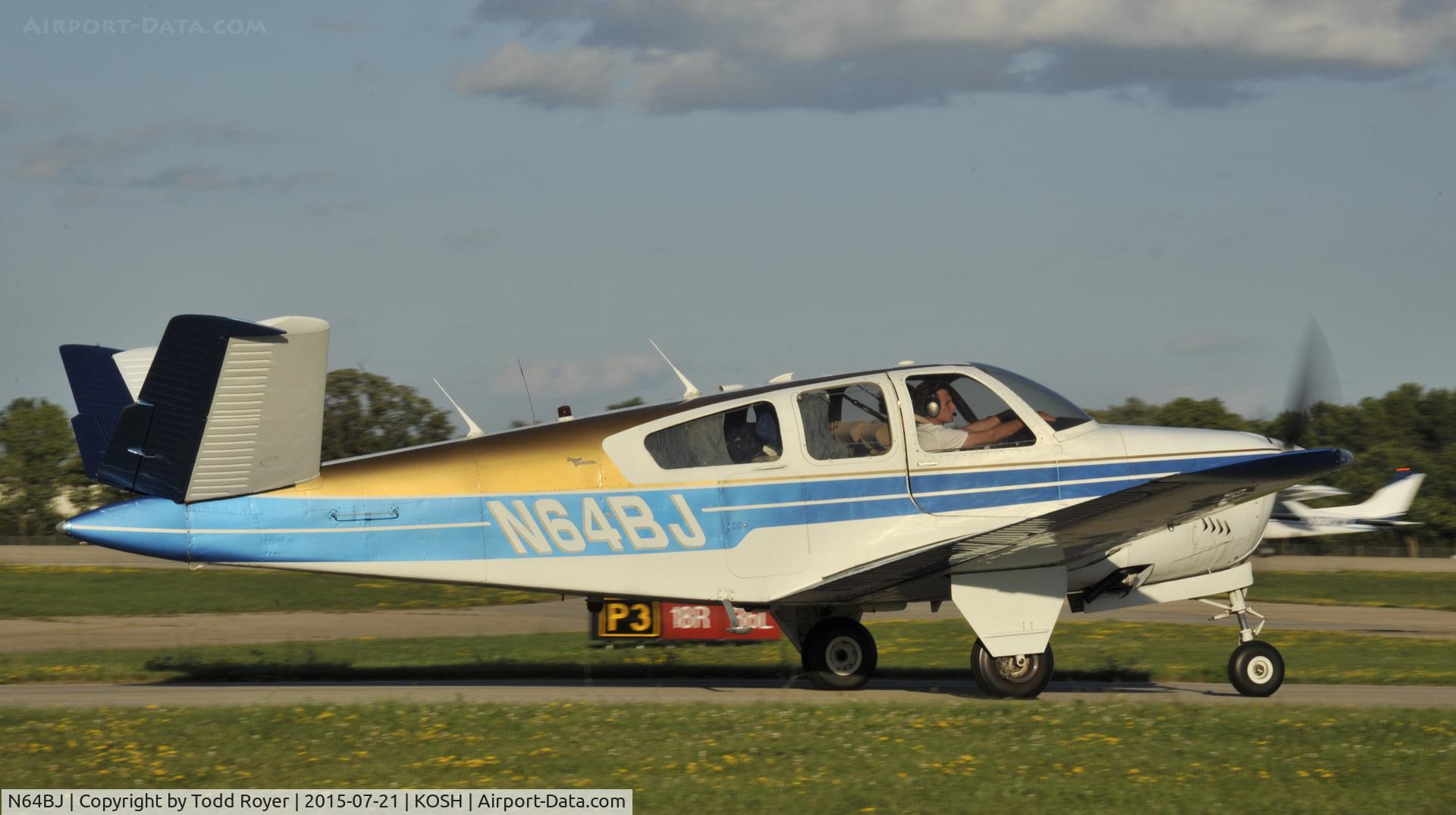 N64BJ, 1964 Beech S35 Bonanza C/N D-7615, Airventure 2015