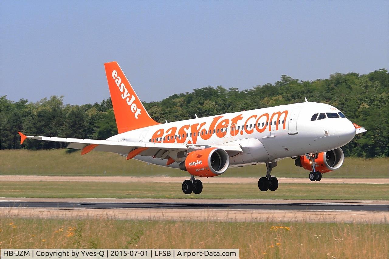HB-JZM, 2004 Airbus A319-111 C/N 2370, Airbus A319-111, On final rwy 15, Bâle-Mulhouse-Fribourg airport (LFSB-BSL)