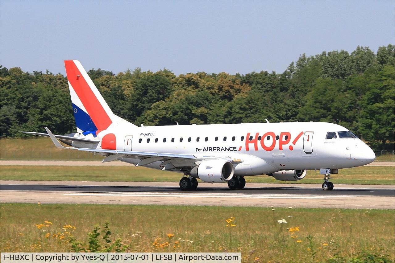 F-HBXC, 2008 Embraer 170ST (ERJ-170-100ST) C/N 17000263, Embraer ERJ-170-100ST, take-off run rwy 15, Bâle-Mulhouse-Fribourg airport (LFSB-BSL)